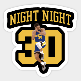 Stephen Curry Night Night jumper Sticker